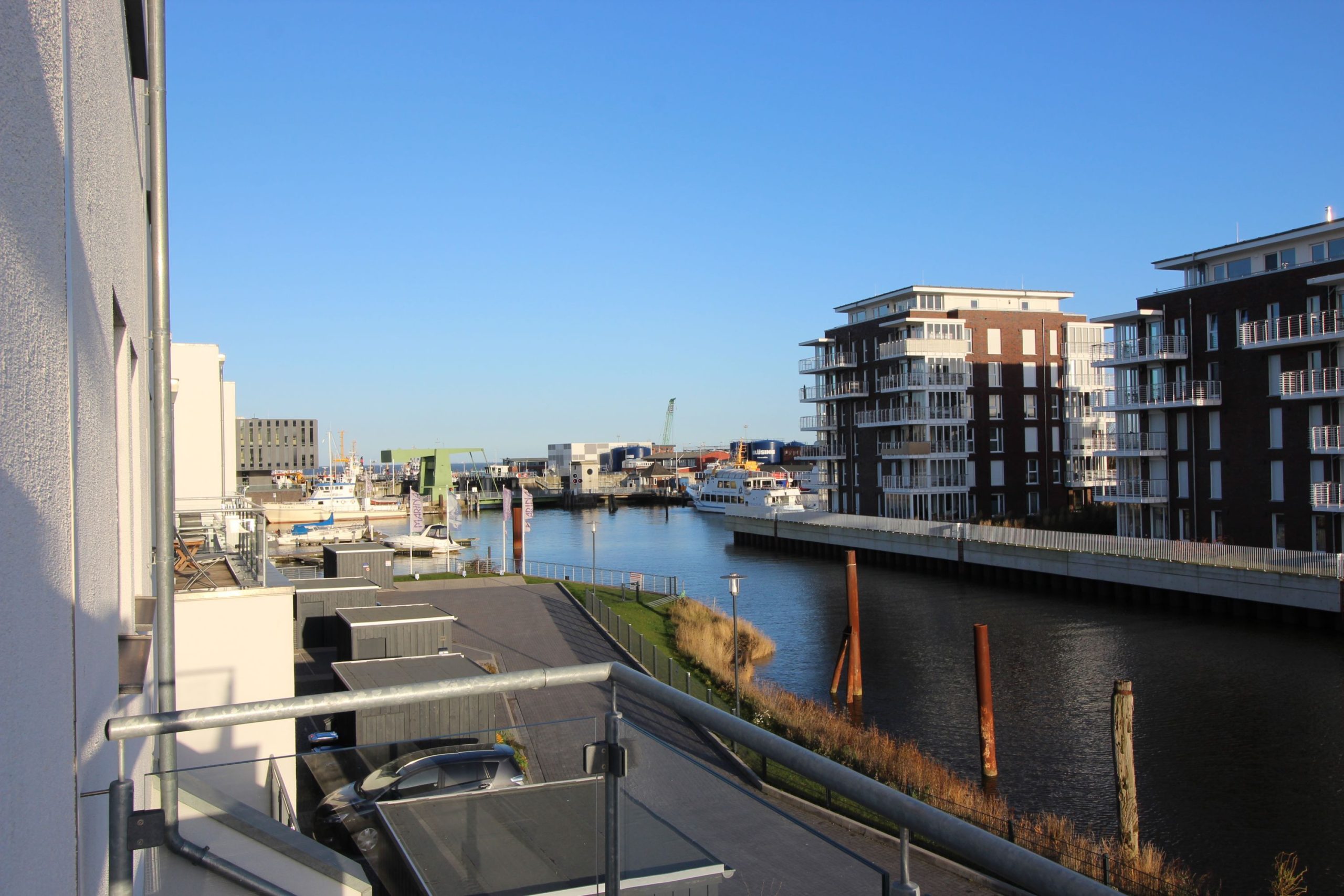 Balkon in Ferienhaus in Cuxhaven