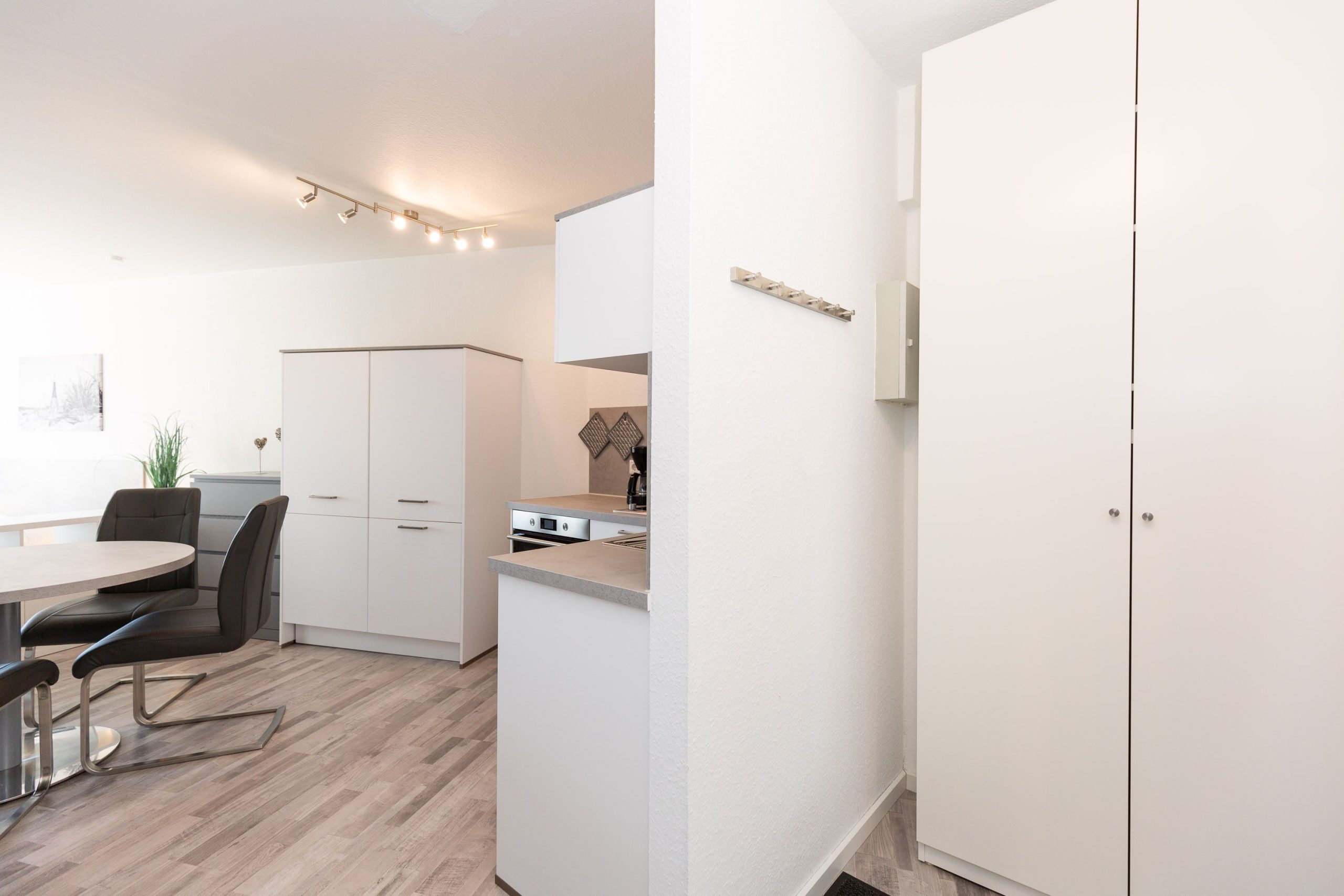 offene Küche in Ferienwohnung in Cuxhaven