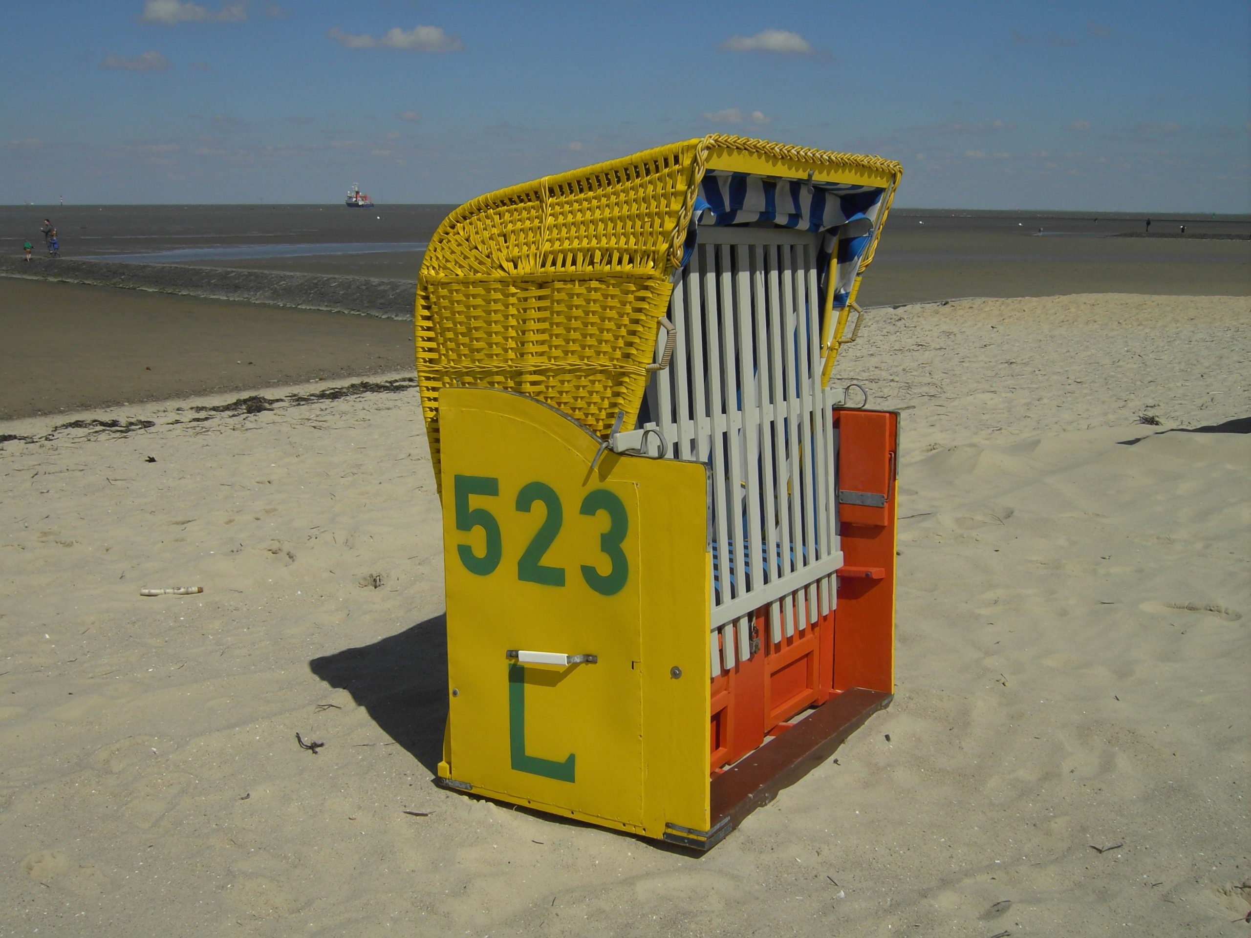 Strandkorb in Ferienwohnung in Cuxhaven